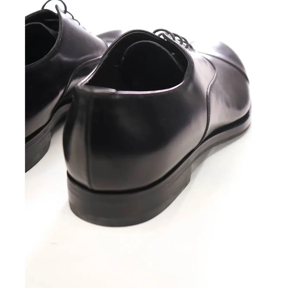 $1,270 PRADA - Black Leather Oxfords - US 10 (9UK)